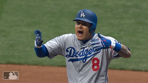 Beat La Dodgers Manny Machado Rallying Team GIF