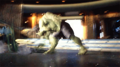 Hulk Shows Beat Up Body Of Loki GIF