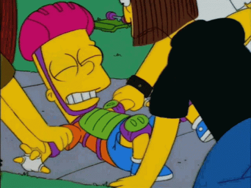 Kevin Beat Up Bart Simpson GIF