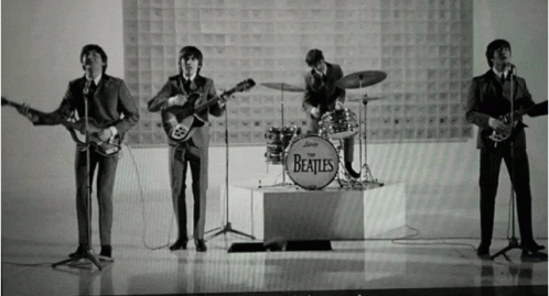 Beatles Band America Debut Performance GIF