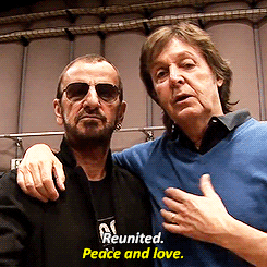 Beatles Ringo Starr Paul Mccartney Reunion GIF