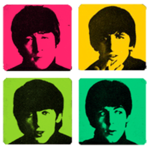 Beatles Rock Band Image Compilation GIF
