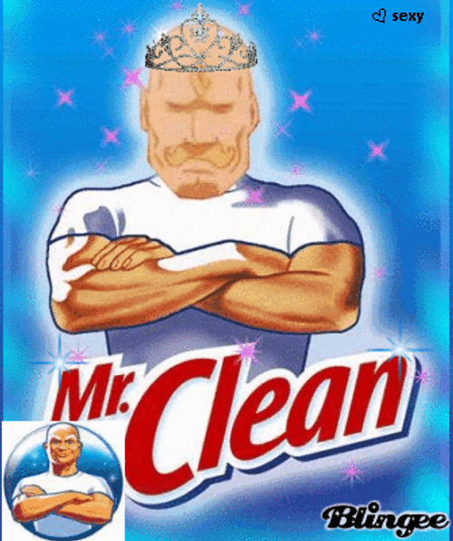 Beautification Mr Clean Wearing Crown GIF