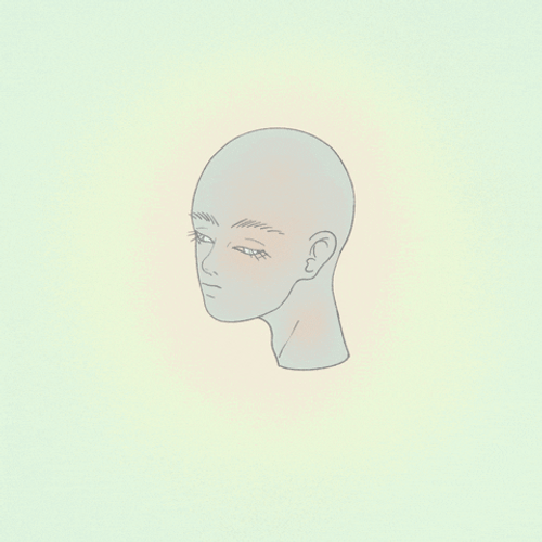 Beautiful Androgynous Mannequin Break And Reform GIF
