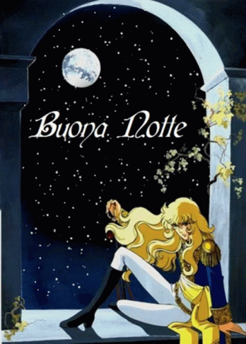 Beautiful Anime Prince Buona Notte GIF