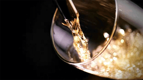 Beautiful Beer Pouring Down Glass GIF