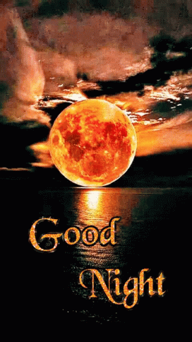 Beautiful Bright Full Moon Dobranoc GIF