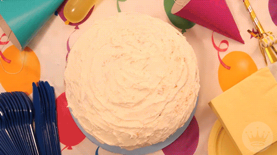 Beautiful Cake Decorations Happy Birthday GIF