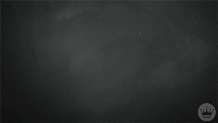 Beautiful Chalk Board Message Happy Birthday GIF