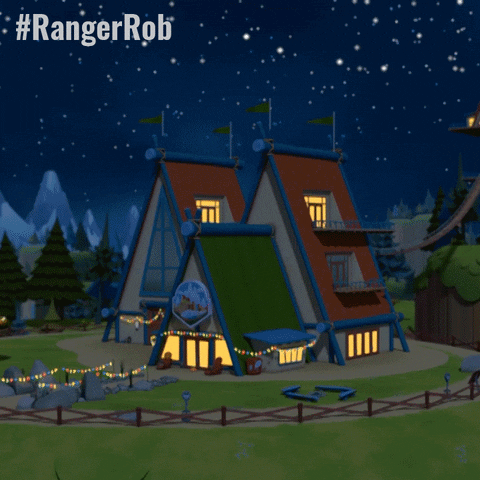 Beautiful Christmas Animated Flying Santa Claus And Reindeer GIF