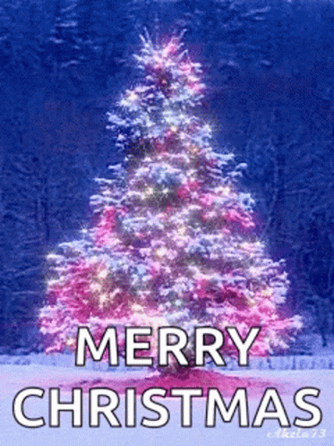 Beautiful Christmas Greeting Card GIF