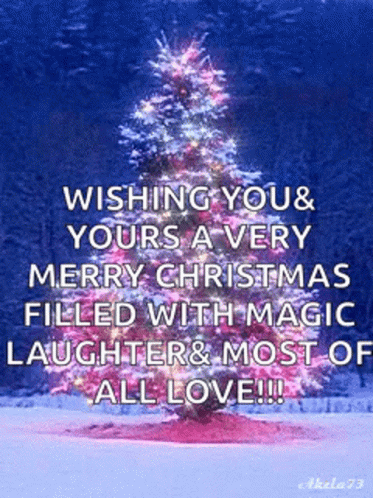 Beautiful Christmas Colorful Tree GIF