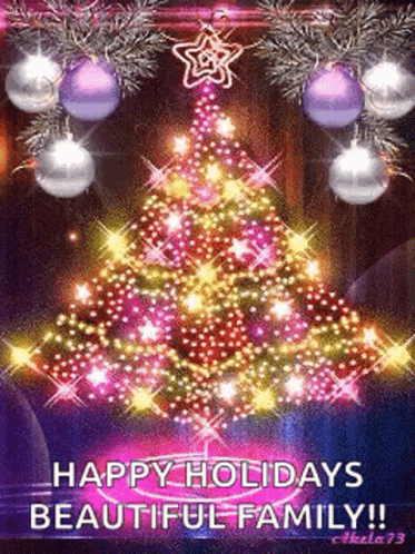 Beautiful Christmas Happy Holidays GIF