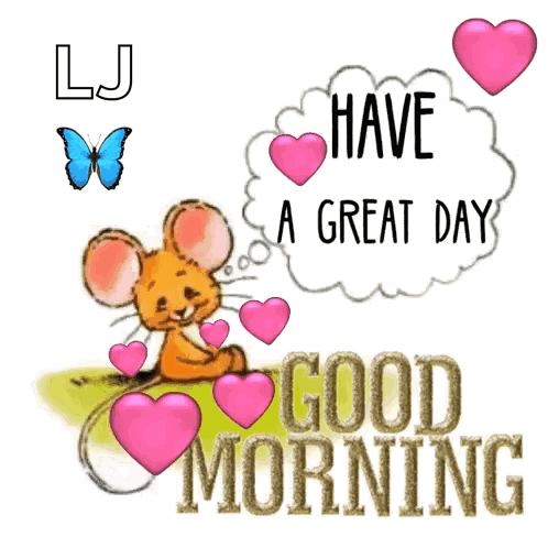 Beautiful Cute Good Morning Mouse GIF