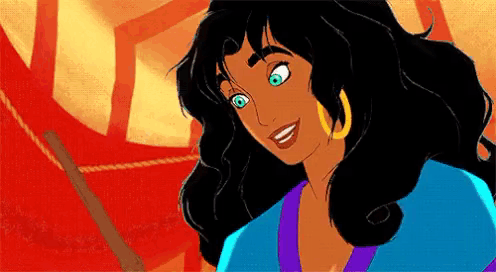 Beautiful Esmeralda Notre Dame GIF