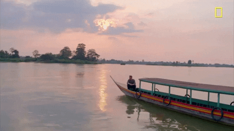 Beautiful Evening In Laos GIF