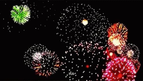 Beautiful Firework Display GIF