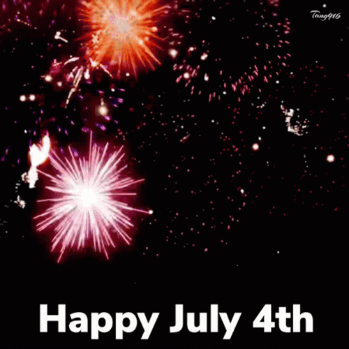 Beautiful Fireworks Display Fourth Of July GIF