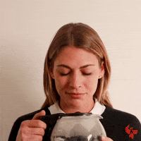 Beautiful Girl Needs Coffee GIF