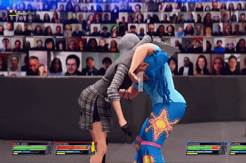 Beautiful Girl Suplex GIF
