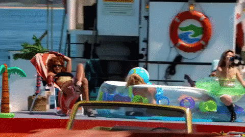 Beautiful Girls On The Floaties GIF