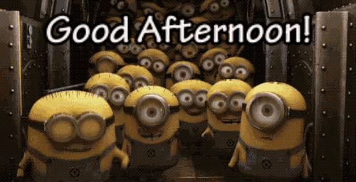 Beautiful Good Afternoon Cute Minions GIF