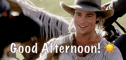 Beautiful Good Afternoon Good Looking Brad Pitt GIF