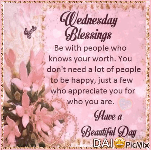 Beautiful Good Morning Wednesday Blessings GIF