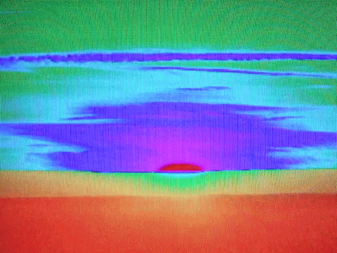 Beautiful Good Morning Wednesday Neon Waves GIF