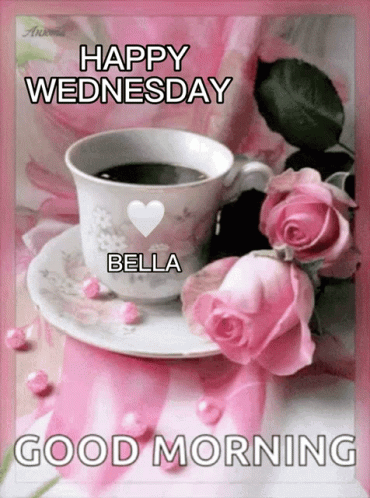 Beautiful Good Morning Wednesday Rosy Day GIF