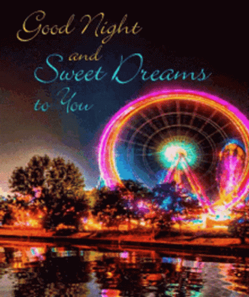 Beautiful Good Night And Sweet Dreams In Park