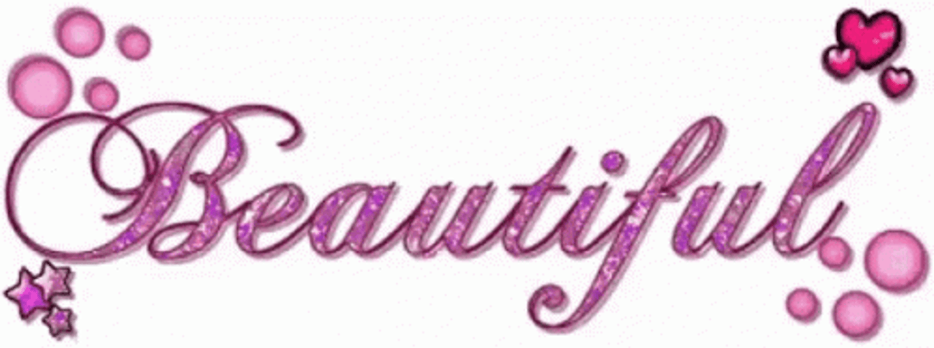 Beautiful Gorgeous Purple Text GIF