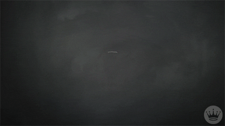 Beautiful Chalkboard Drawing Happy Birthday GIF