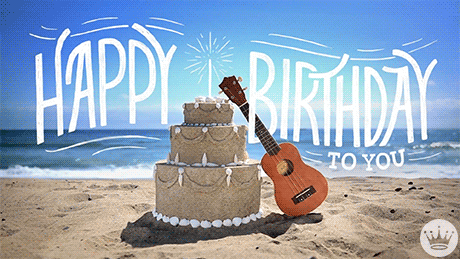 Beautiful Beach Vibes Happy Birthday GIF