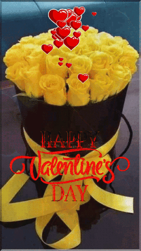 Beautiful Happy Monday Yellow Roses GIF