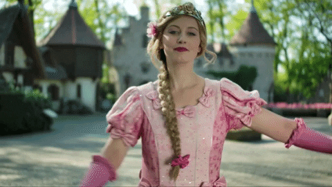 Beautiful Lady Swirl Like Princesses Do GIF