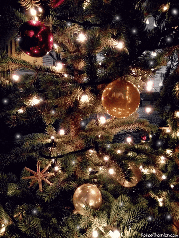 Beautiful Shiny Balls Merry Christmas GIF