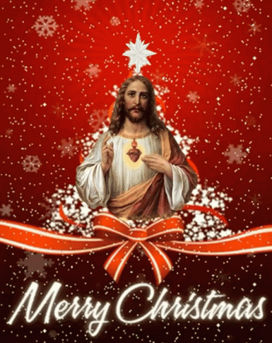 Beautiful Jesus Christ Merry Christmas GIF