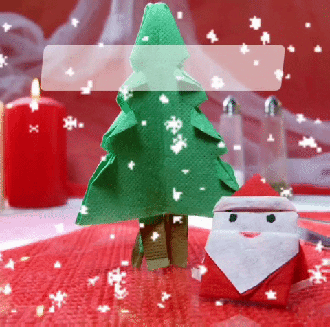 Beautiful Snow Fall Merry Christmas GIF