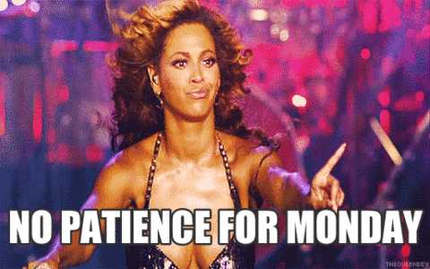 Beautiful Monday Beyonce Knowles Shaking Finger GIF