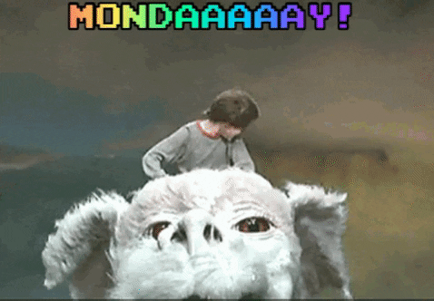 Beautiful Monday Falkor Neverending Story GIF