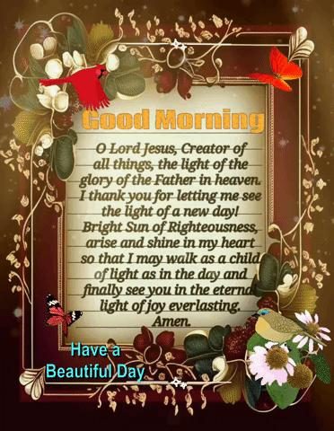 Beautiful Monday Quote Falling Glitters GIF