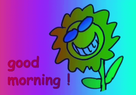 Beautiful Morning Flower Hi GIF