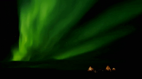 Beautiful Northern Lights Viewing GIF