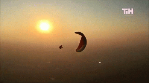 Beautiful Paragliding Fall GIF