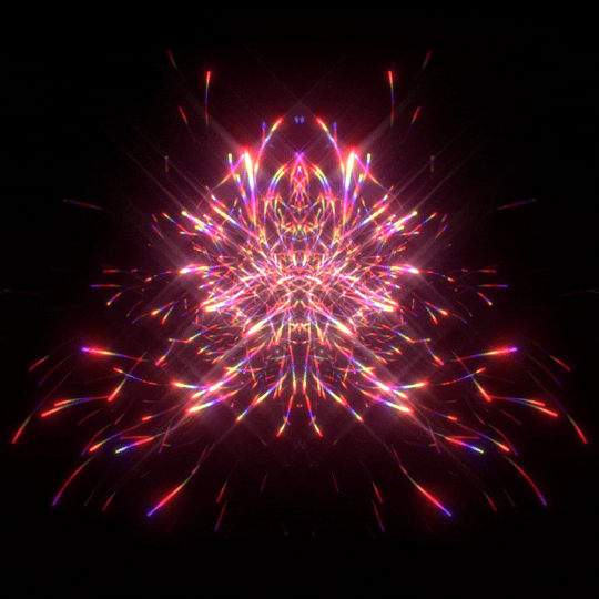 Beautiful Pink Loop Kaleidoscope GIF