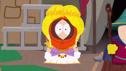 Beautiful Princess Kenny Blonde Wig GIF