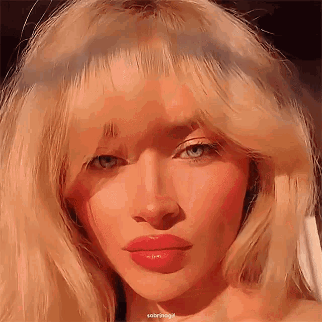 Beautiful Sabrina Carpenter Sunset Make Up GIF