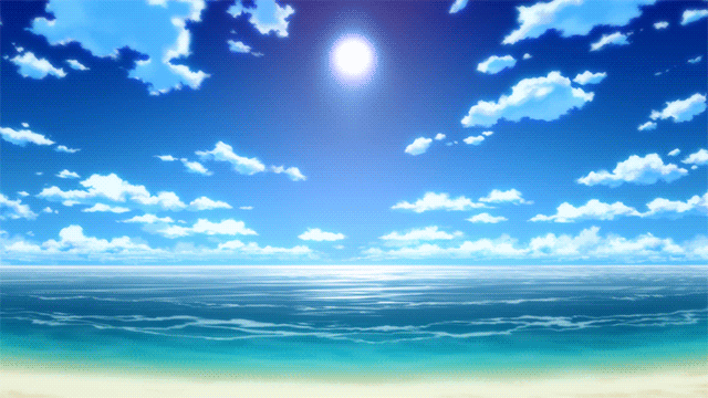 Beautiful Scenery Anime Cloudy Sky GIF