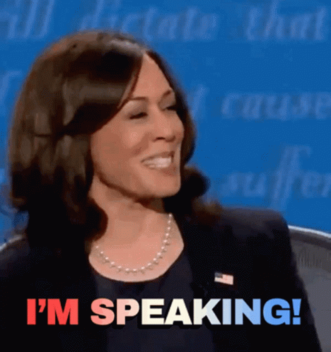 Beautiful Smile Kamala Harris Im Speaking GIF